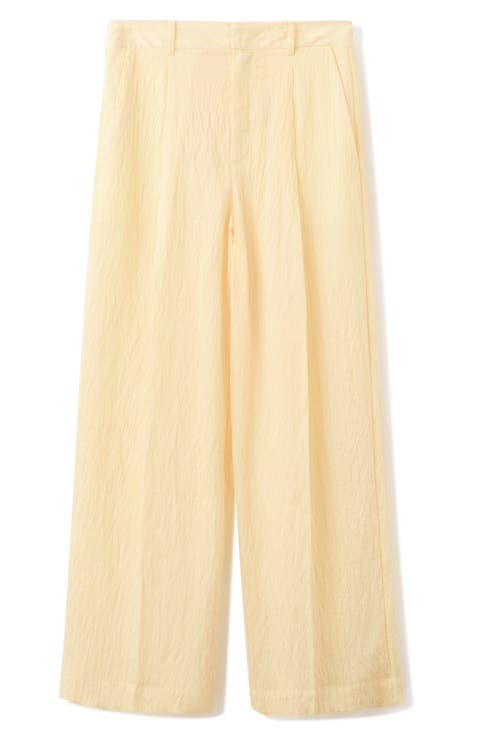 Striped Wide Leg Trousers