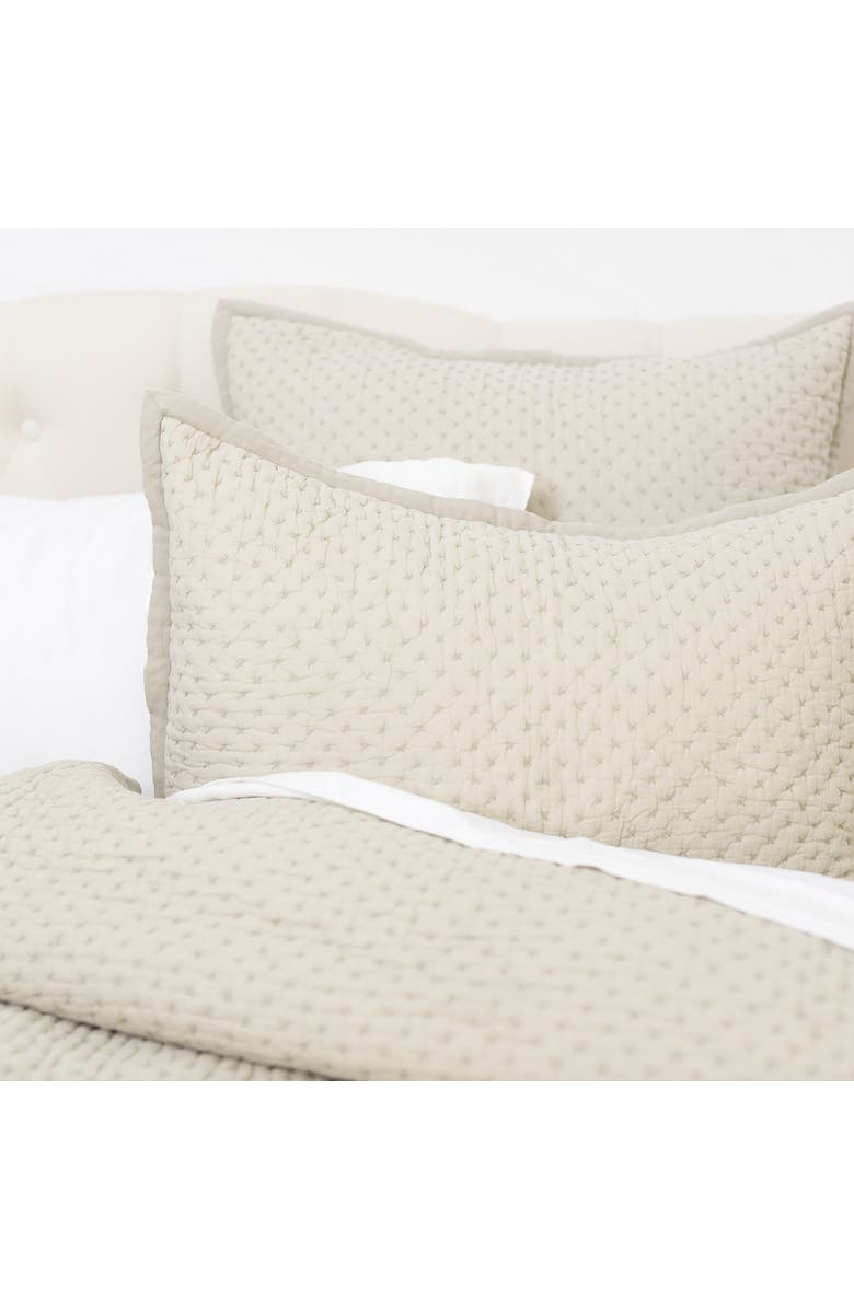 ELISABETH YORK Mila Alabaster King Sham, Alternate, color, White