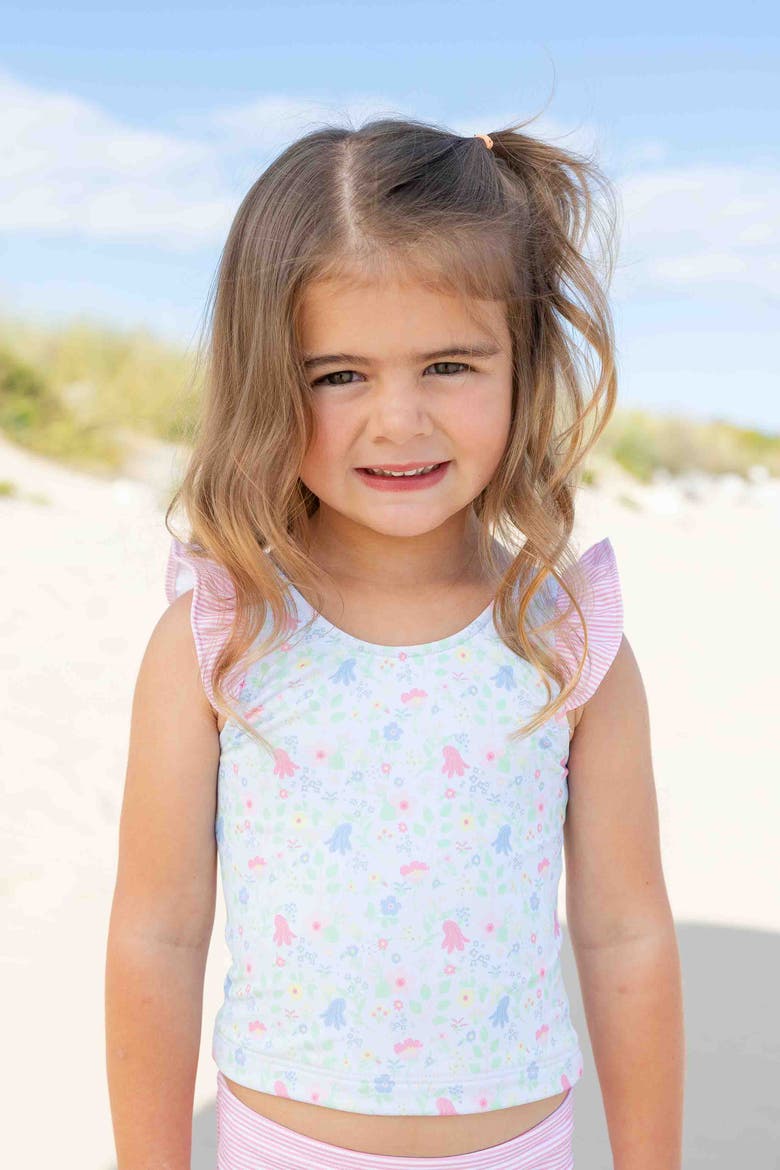 Floral Print Tankini, Alternate, color, Blue/Multi