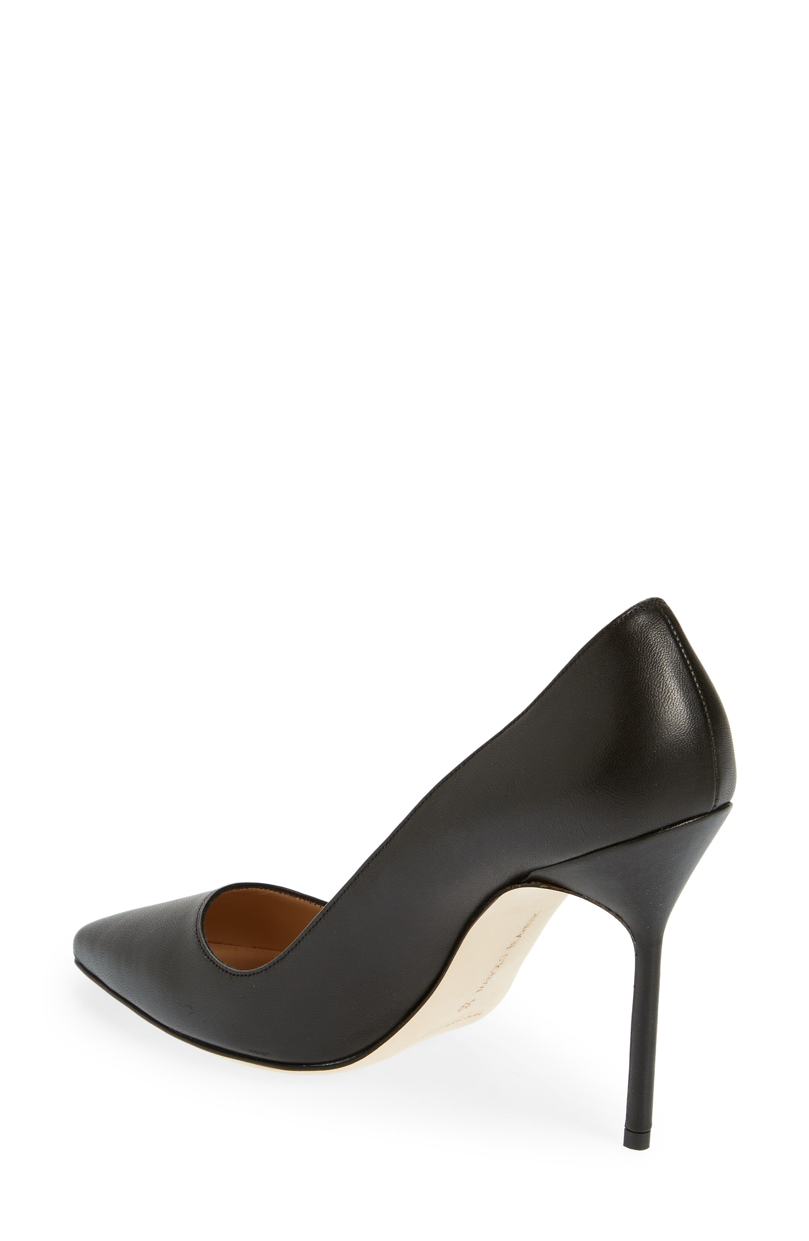Manolo Blahnik BB Pointed Toe Pump, Alternate, color, Blck(0015)