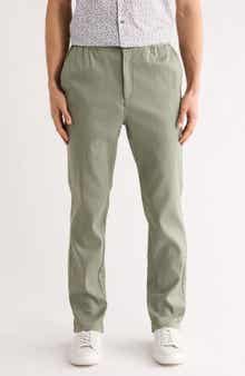 Bugatchi Stretch Cotton & Linen Pants