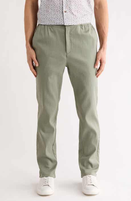 Bugatchi Stretch Cotton & Linen Pants