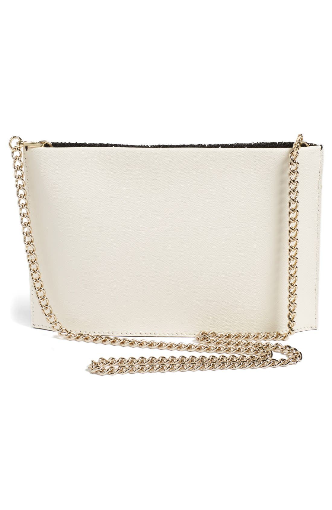 Kate Spade New York cameron street - glitter sima clutch, Alternate, color, 