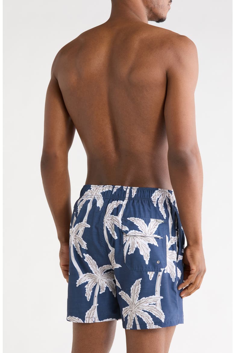 Palms 4 Way Stretch Volley Swim Trunks, Main, color, NAVY