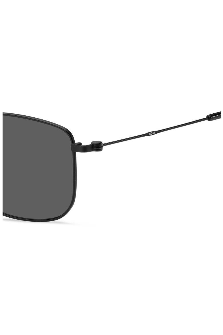 1619/F/S 58mm Rectangle Sunglasses, Alternate, color, MATTE BLACK