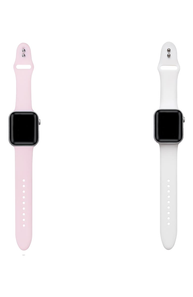 Posh Tech Assorted 2-Pack Silicone Apple Watch<sup>®</sup> Watchbands, Alternate, color, 