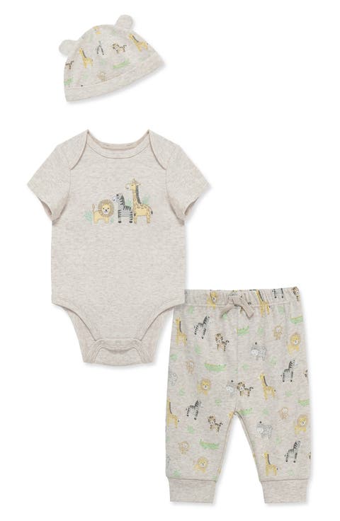 Jungle Bodysuit, Pants & Hat Set (Baby)