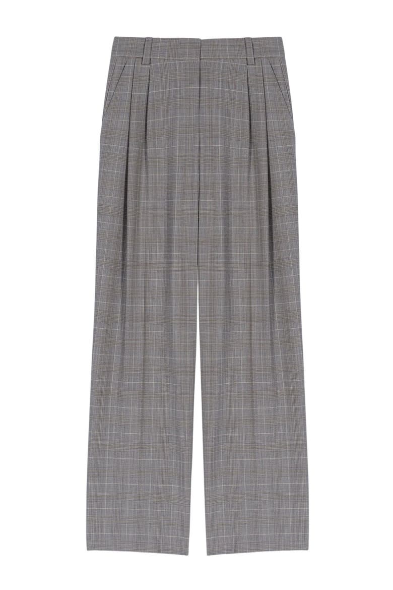 Checked suit trousers, Alternate, color, Grey