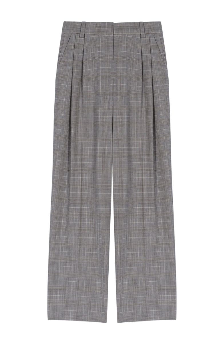 maje Checked suit trousers, Alternate, color, Grey
