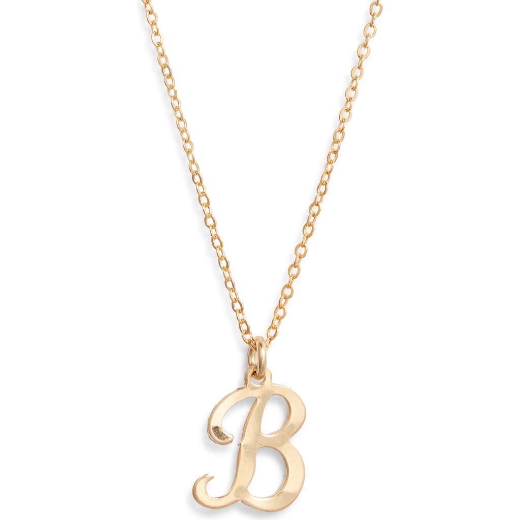 Set & Stones Gianna Initial Pendant Necklace In Gold/b