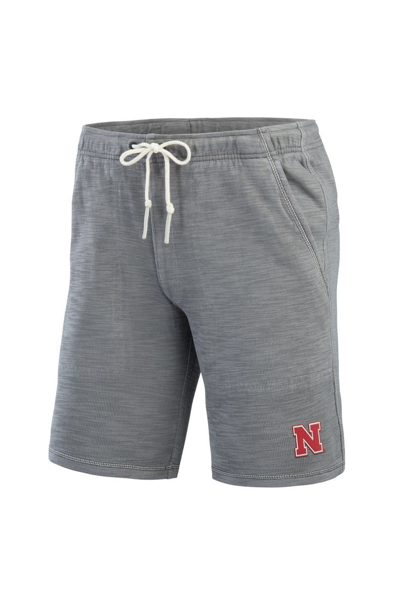 Tommy Bahama Men's Tommy Bahama Gray Nebraska Huskers Tobago Bay Tri-Blend Shorts, Alternate, color, 
