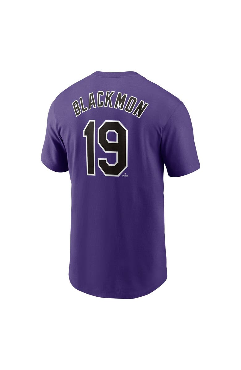Nike Men's Nike Charlie Blackmon Purple Colorado Rockies Fuse Name & Number T-Shirt, Alternate, color, 