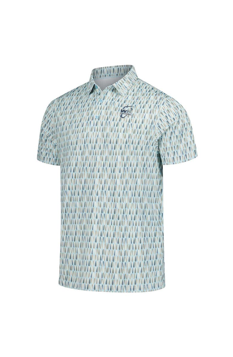 AHEAD Men's Ahead Light Blue WM Phoenix Open Taos Polo, Alternate, color, Light Blue