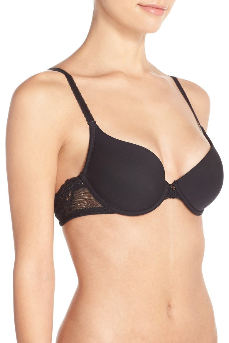 Honey Multi-Way T-Shirt Bra, Alternate, color, BLACK