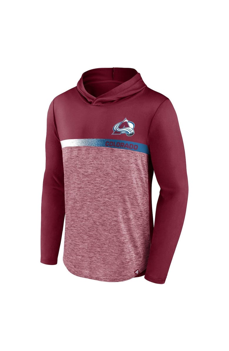 FANATICS Men's Fanatics Branded Burgundy Colorado Avalanche Podium Defender Pullover Hoodie, Alternate, color, 