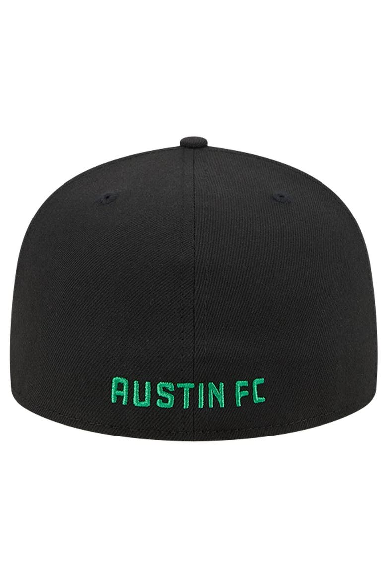 Men's New Era White/Black Austin FC 2024 Kick Off Collection 59FIFTY Fitted Hat, Alternate, color, White