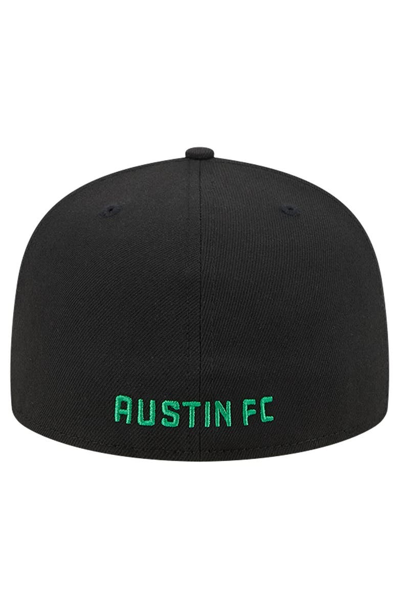 New Era Men's New Era White/Black Austin FC 2024 Kick Off Collection 59FIFTY Fitted Hat, Alternate, color, White