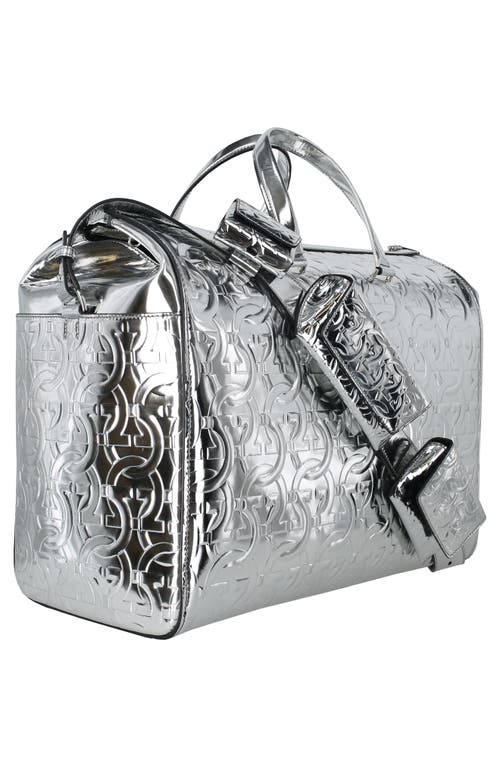 Ferragamo Brooklyn Shoulder Bag In Silver