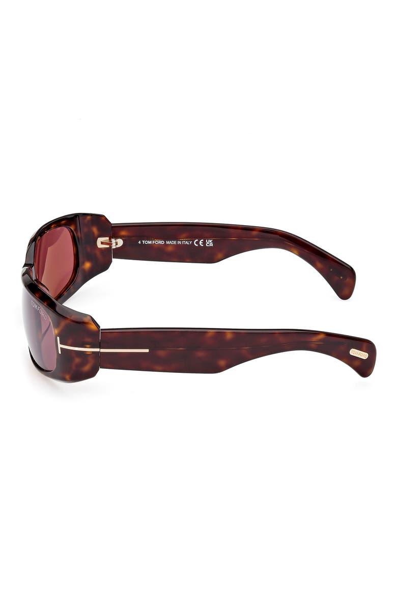 Corey 59mm Square Sunglasses, Alternate, color, DARK HAVANA / BORDEAUX SILVER