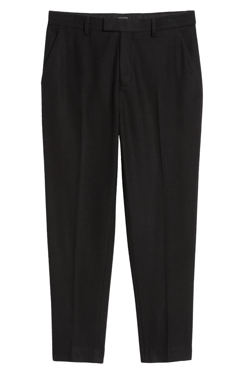 Ted Baker London Badsey Slim Fit Flat Front Cotton Blend Pants, Alternate, color, 
