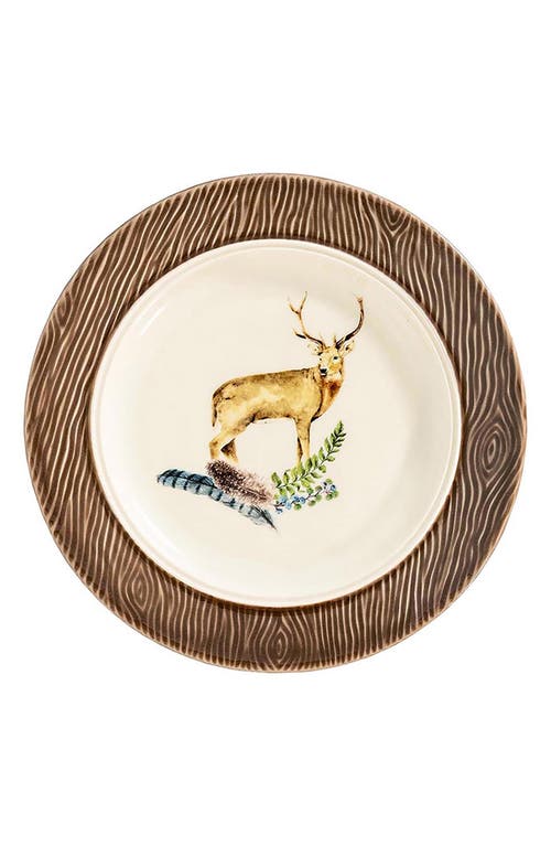 Juliska Forest Walk Stag Cocktail/side Plate In Multi
