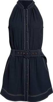 Ramy Brook Mavi Sleeveless Belted Minidress