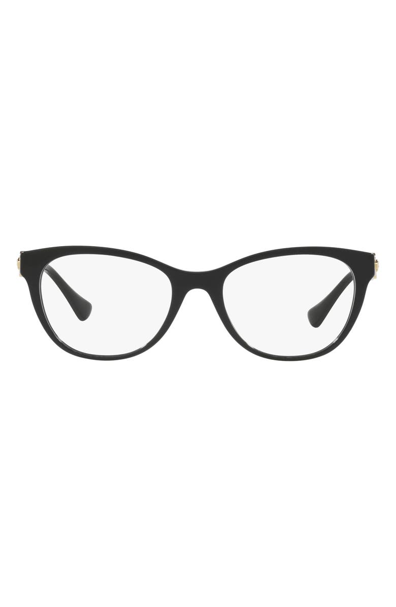Versace 55mm Cat Eye Optical Glasses, Main, color,