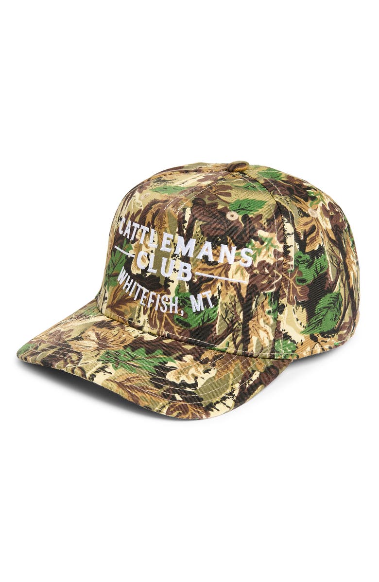 Friday Feelin’ Cattlemans Club Snapback Cap, Main, color, Camo