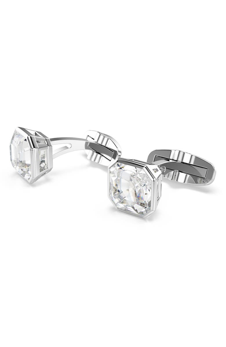 Swarovski Millenia Cuff Links, Alternate, color, Rhodium