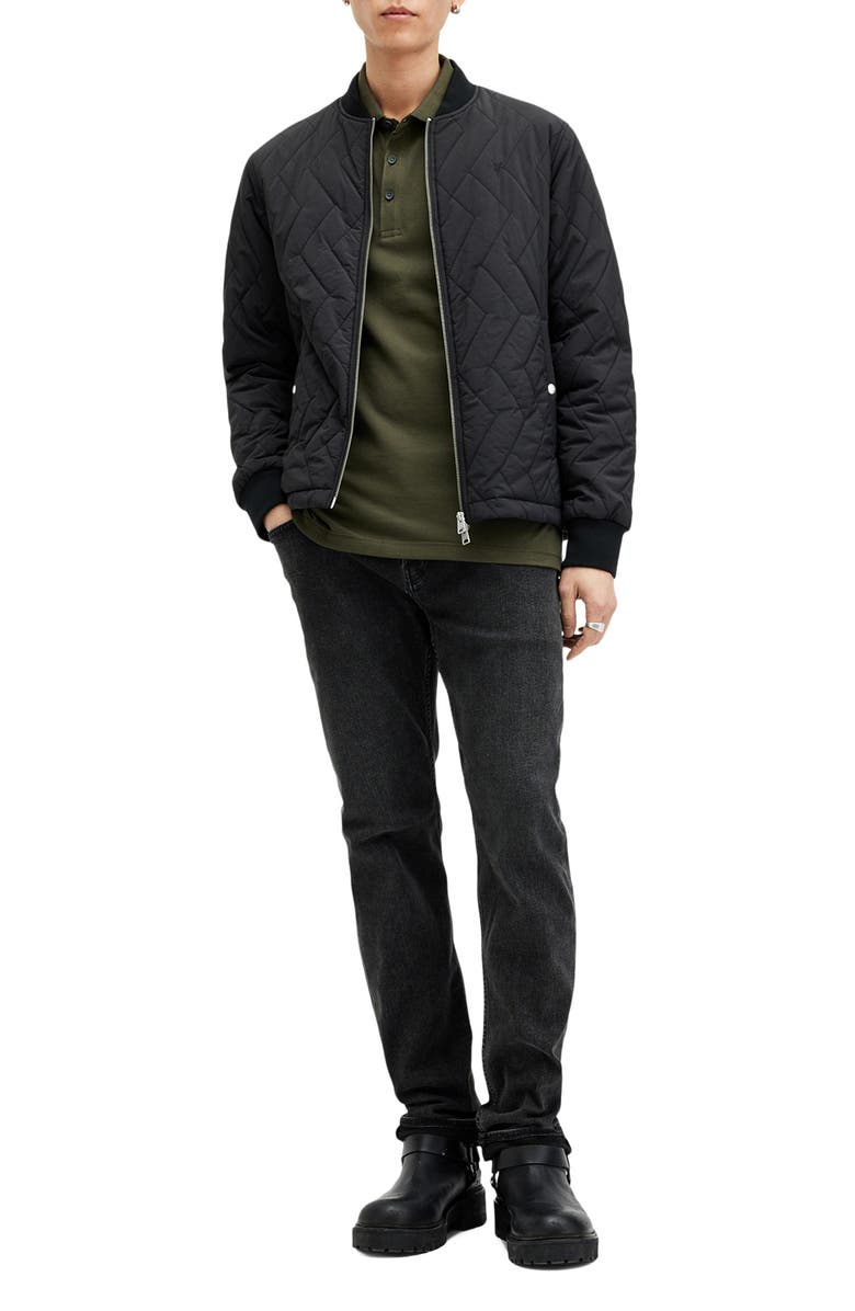 AllSaints Reform Cotton Piqué Polo, Alternate, color, Neo Green