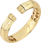 Bony Levy Mix Texture Cuff Ring