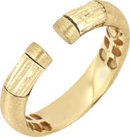Bony Levy Mix Texture Cuff Ring