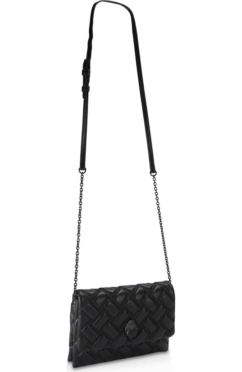 Kurt Geiger London Kensington Duet Quilted Crossbody Bag, Alternate, color, Black