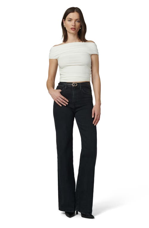 Joe's The Mia Off The Shoulder Crop Top In Sand