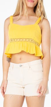 Roxy Island Time Cotton Crop Tank