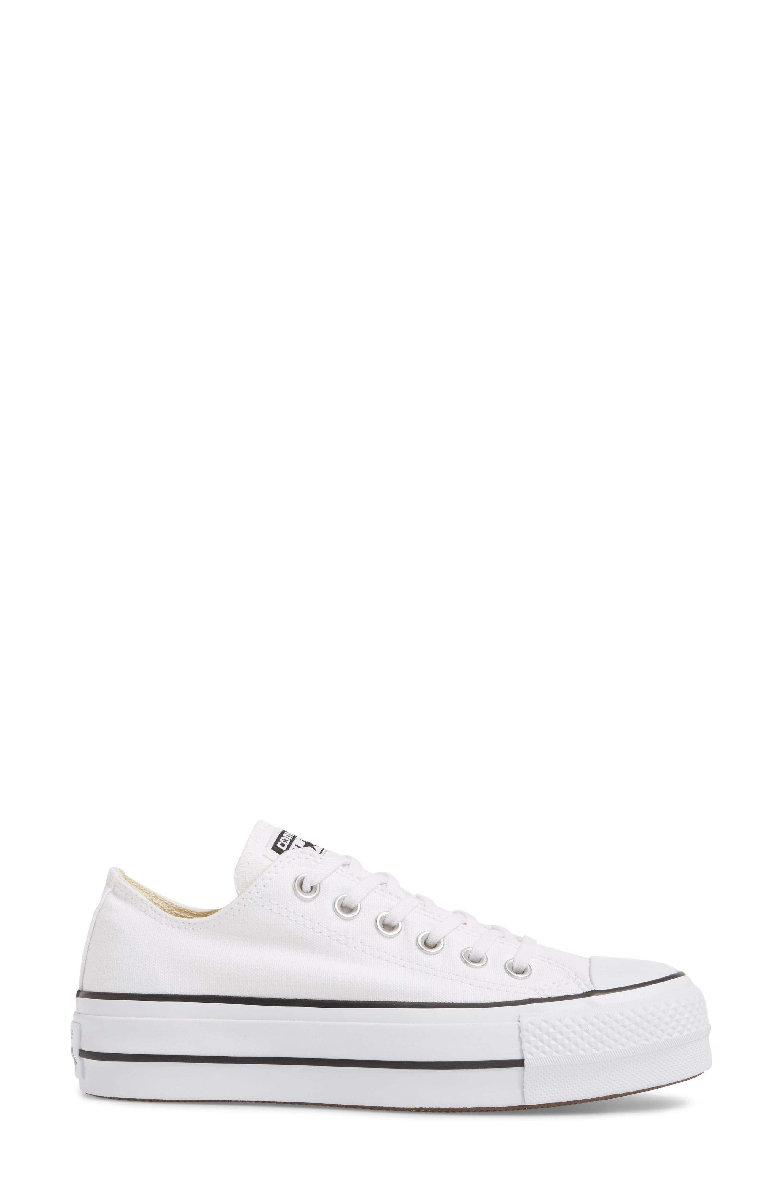 Chuck Taylor® All Star® Platform Sneaker, Alternate, color, WHITE/ BLACK/ WHITE