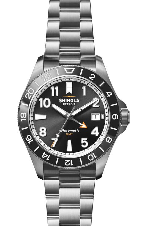Monster GMT Automatic Bracelet & Webbing Strap Watch, 40mm