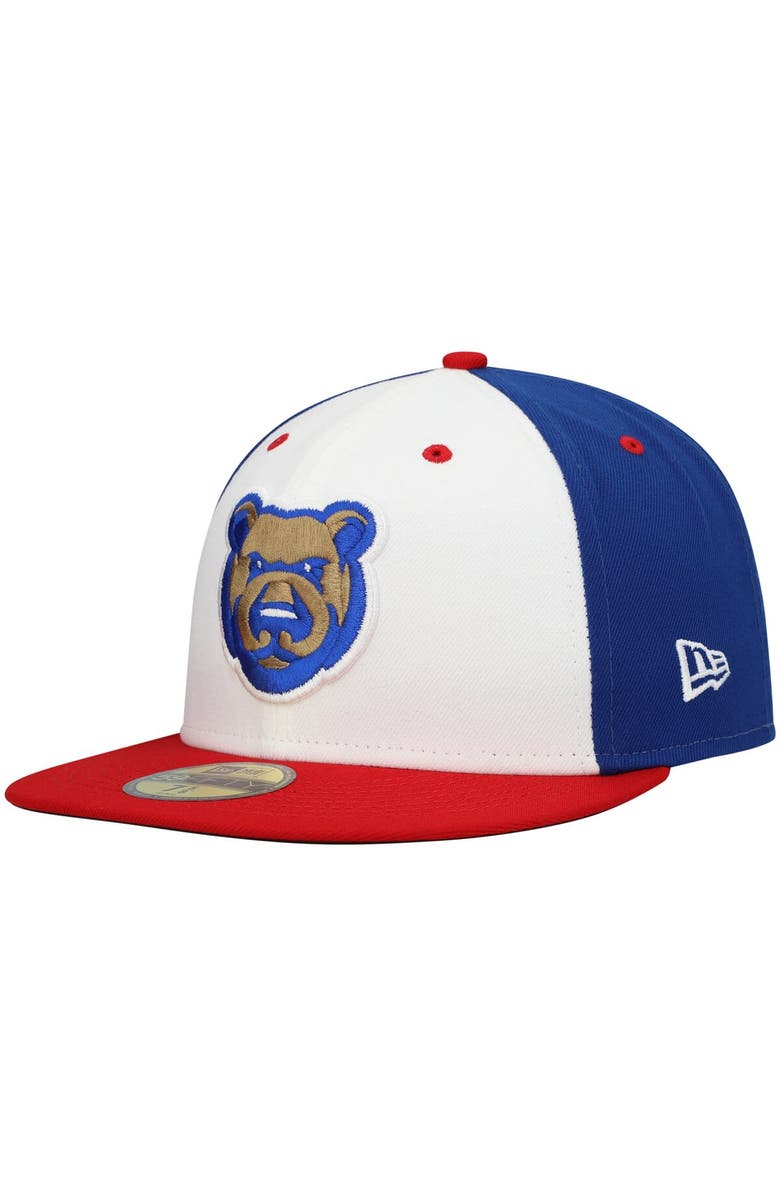 New Era Men's New Era White Iowa Cubs Authentic Collection Team Alternate 59FIFTY Fitted Hat, Main, color, 