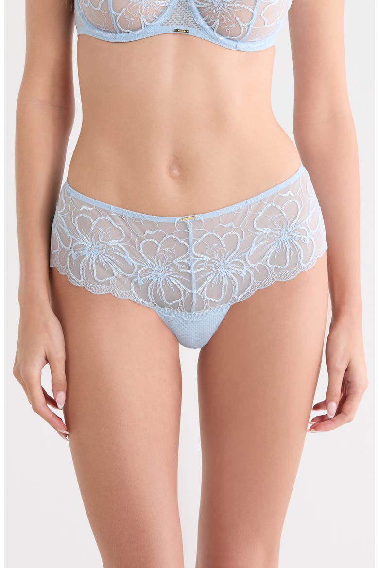 Fleurs Hipster Tanga, Main, color, ICY FLOWER