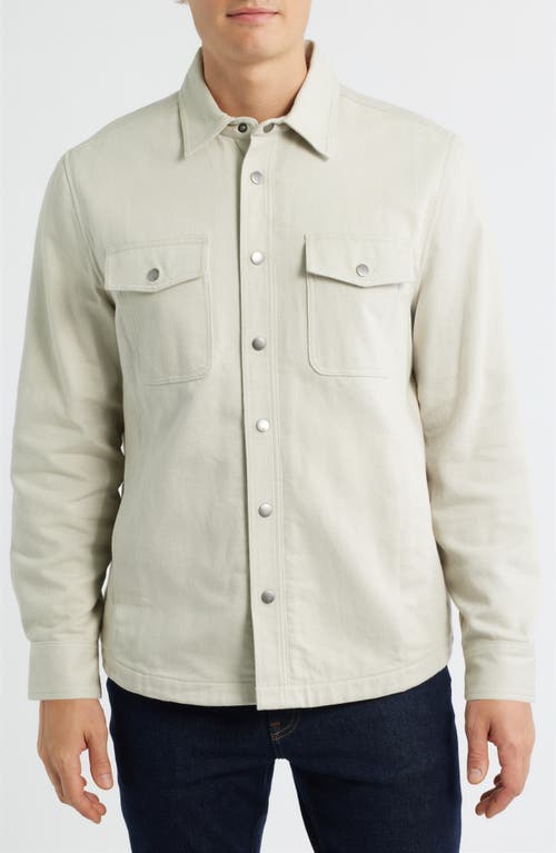 Rails Rhett Cotton Snap-up Shirt In Gray