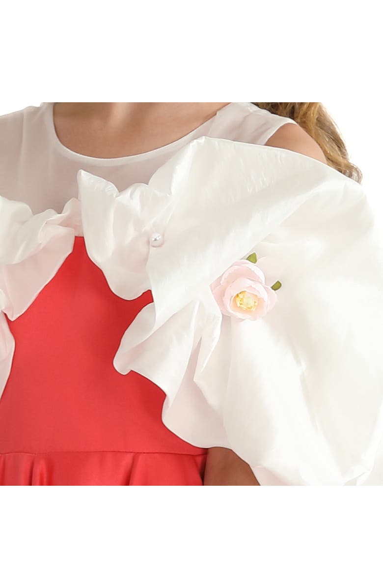 Tulleen Isadora Dress, Alternate, color, Red