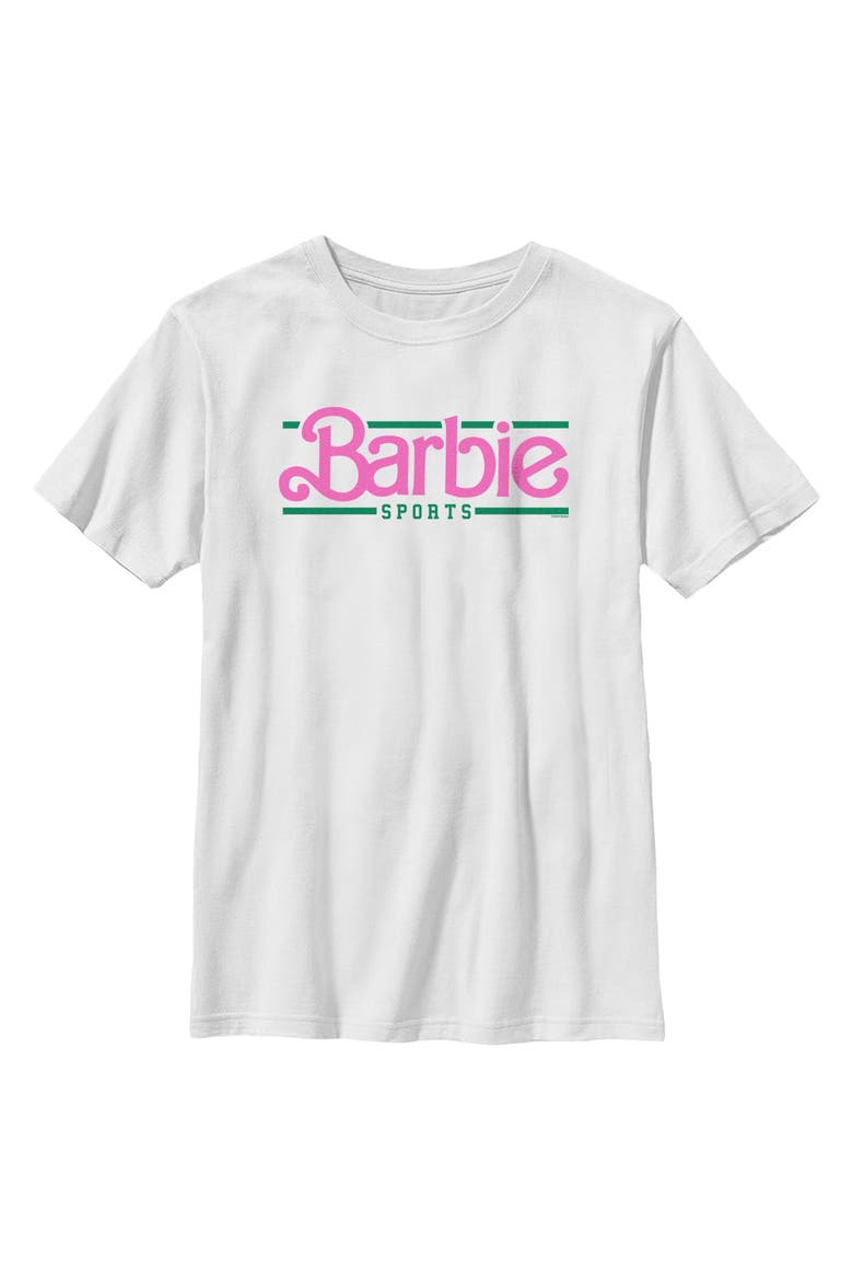 Boys' Classic Sports Logo T-Shirt, Main, color, White