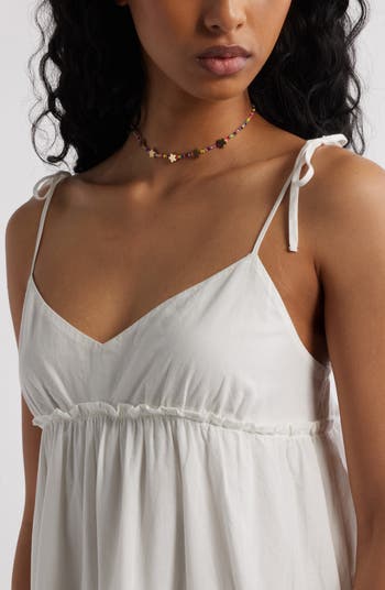 Tiered Cotton Minidress