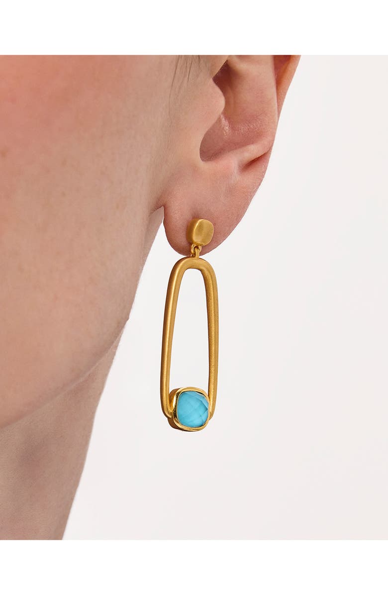 Dean Davidson Monterey Long Drop Earrings, Alternate, color, Iridescent Turquoise/ Gold