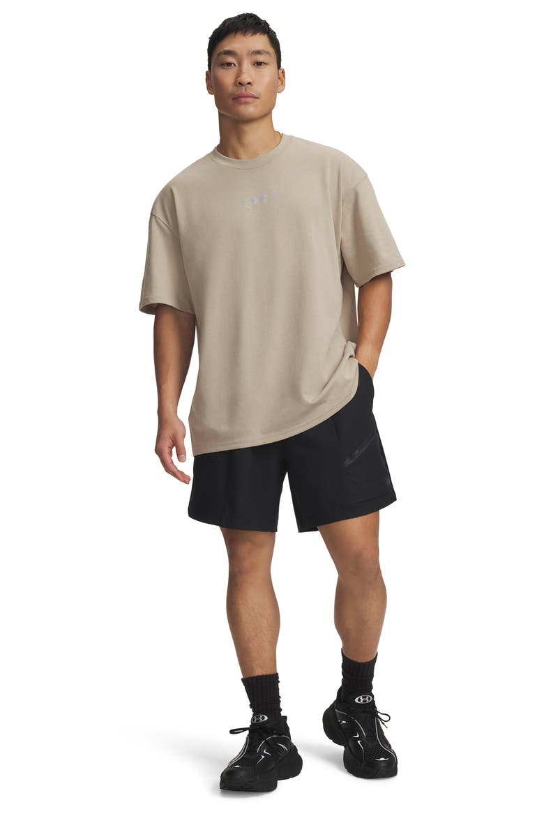 Unstoppable Woven Shorts, Alternate, color, BLACK