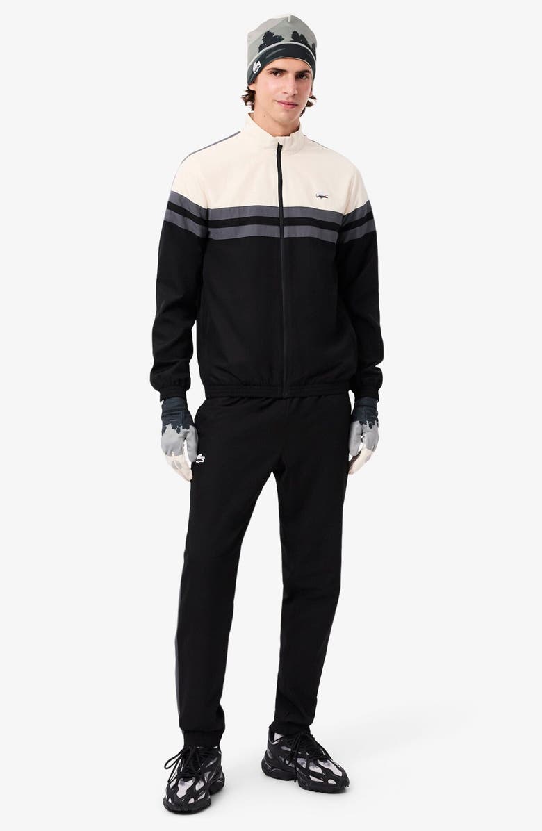 Lacoste Landscape Print Polar Fleece Beanie, Alternate, color, Lapland/ Black