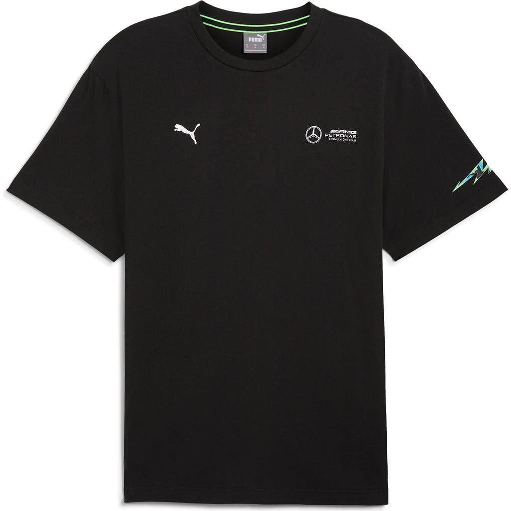 PUMA x Ferrari MAPF1 Neon Energy Cotton Graphic T-Shirt in Puma Black