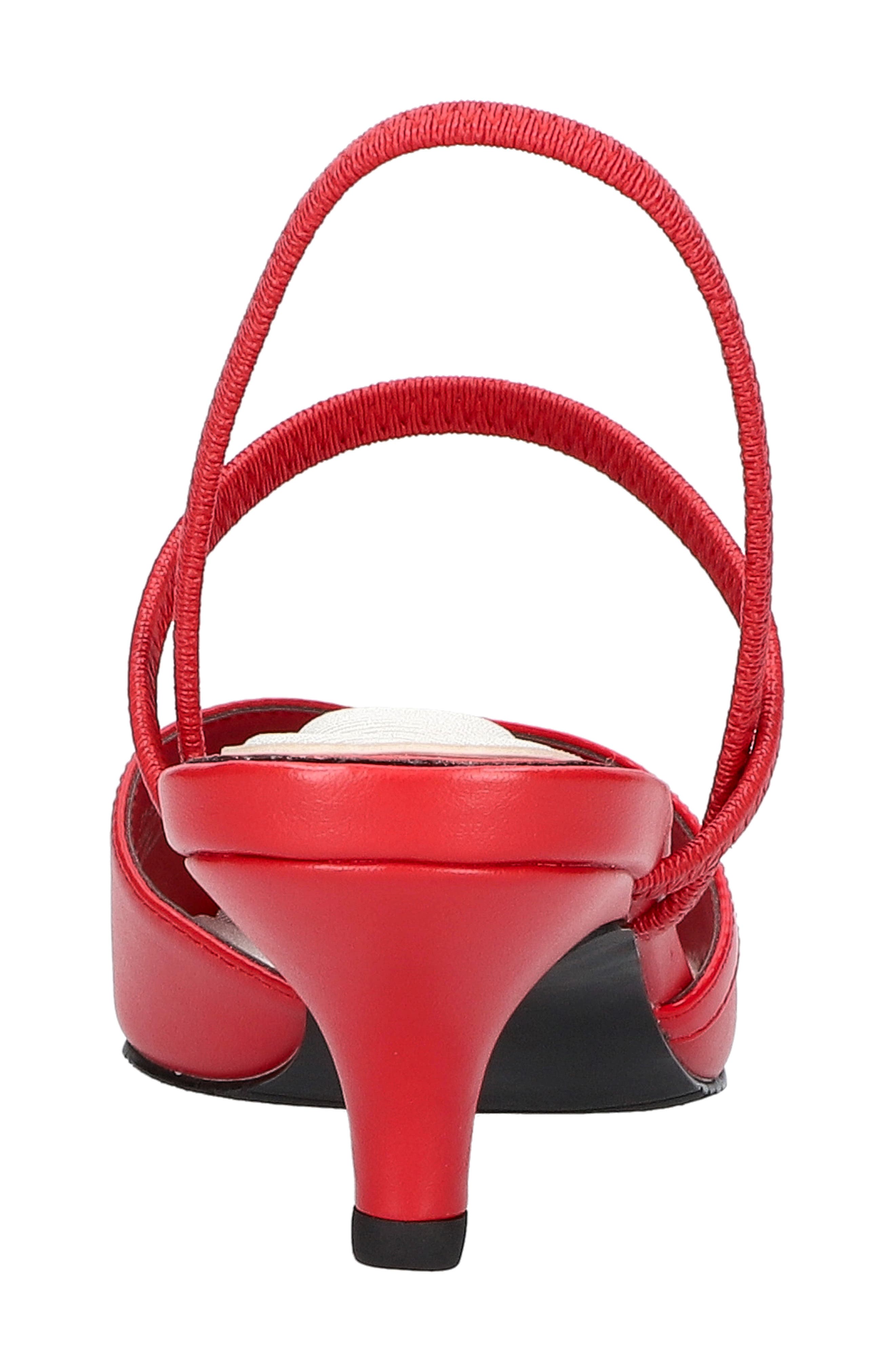 Uunna Slingback Pump, Alternate, color, RED
