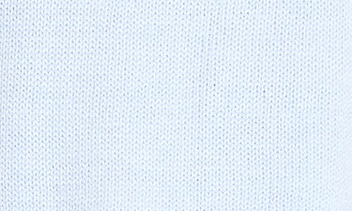 Nic + Zoe Nic+zoe Ruffle Trim Cotton & Cashmere Blend Sweater In Blue