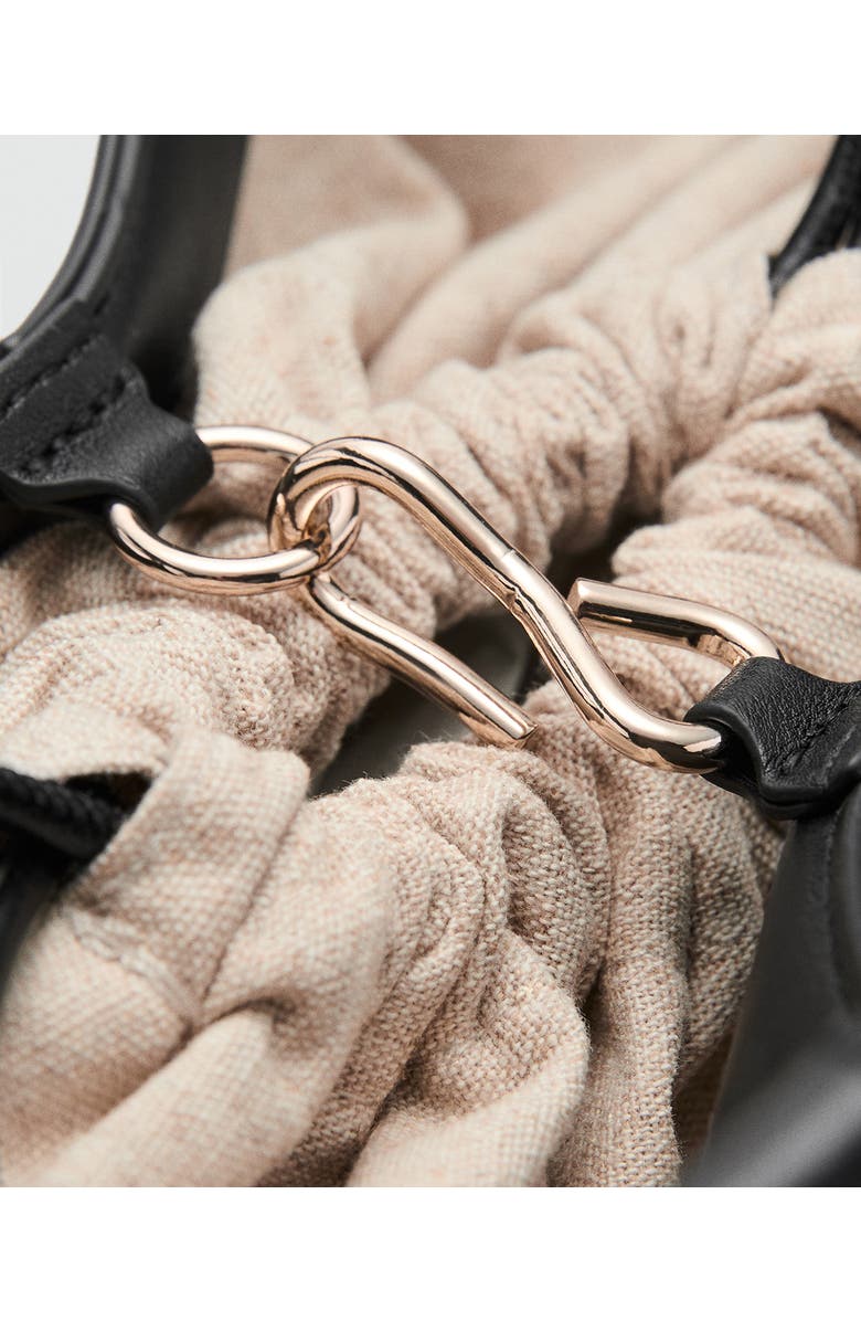 MANGO Faux Leahter Double Handle Bucket Bag, Alternate, color,